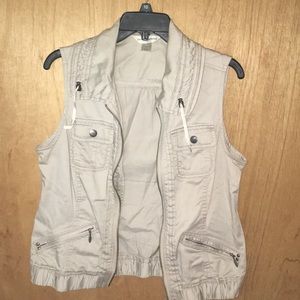 Christopher and Banks Khaki Vest